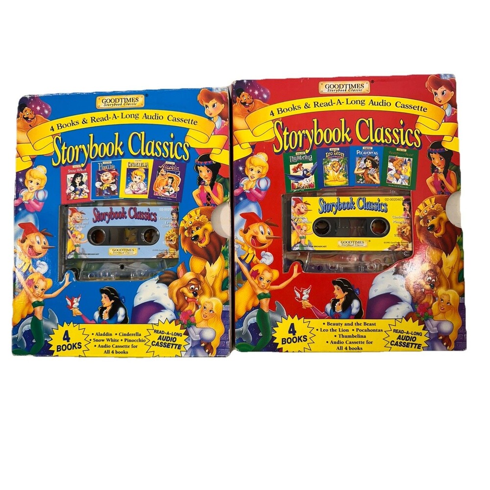 Goodtimes Storybook Classics Book & Tape Beauty Beast Pocahontas Snow White